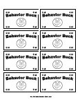 behavior bucks